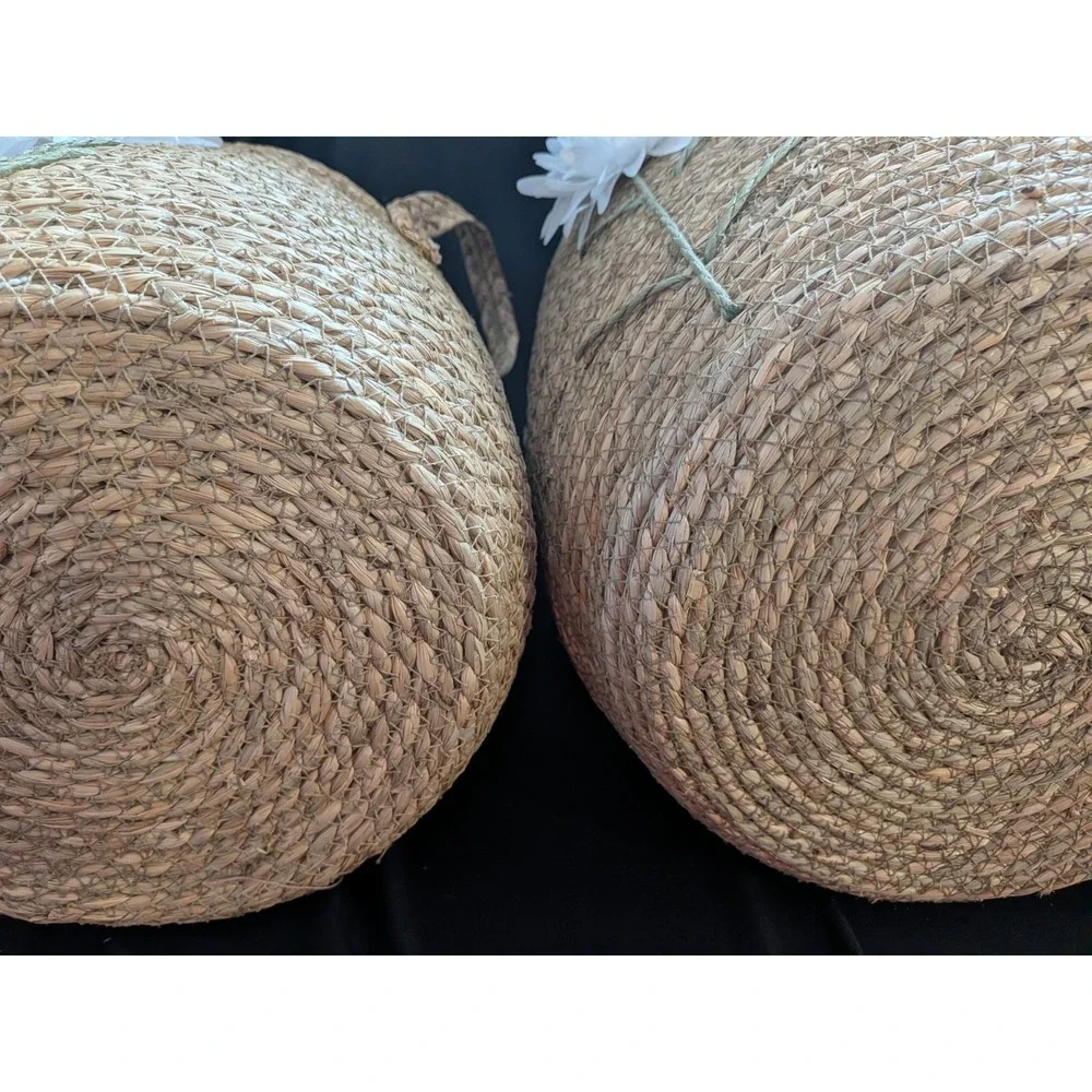 SET OF 2 LARGE NESTING‎ WOVEN BASKETS - NEW